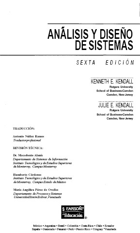 Portada de Análisis Y Diseño de Sistemas (6ta Edición)