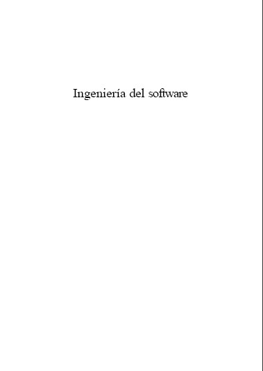 Portada de Ingeniería del Software (7ma Edición)