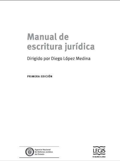 Portada de Manual de Escritura Jurídica