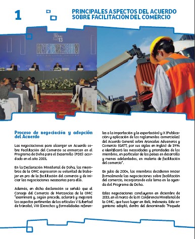 Portada de PRINCIPALES ASPECTOS DEL ACUERDO SOBRE FACILITACIÓN DEL COMERCIO